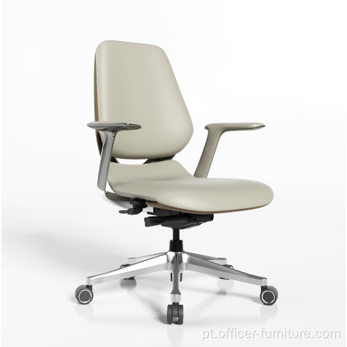 Nova cadeira de escritório ergonômico de estrutura de liga de alumínio
